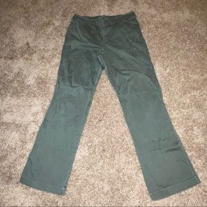 army green flowy jeans